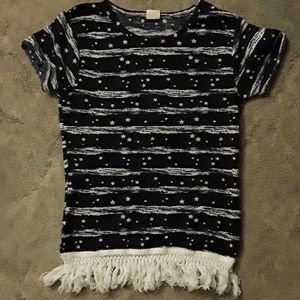 Wallflower girl navy t-shirt